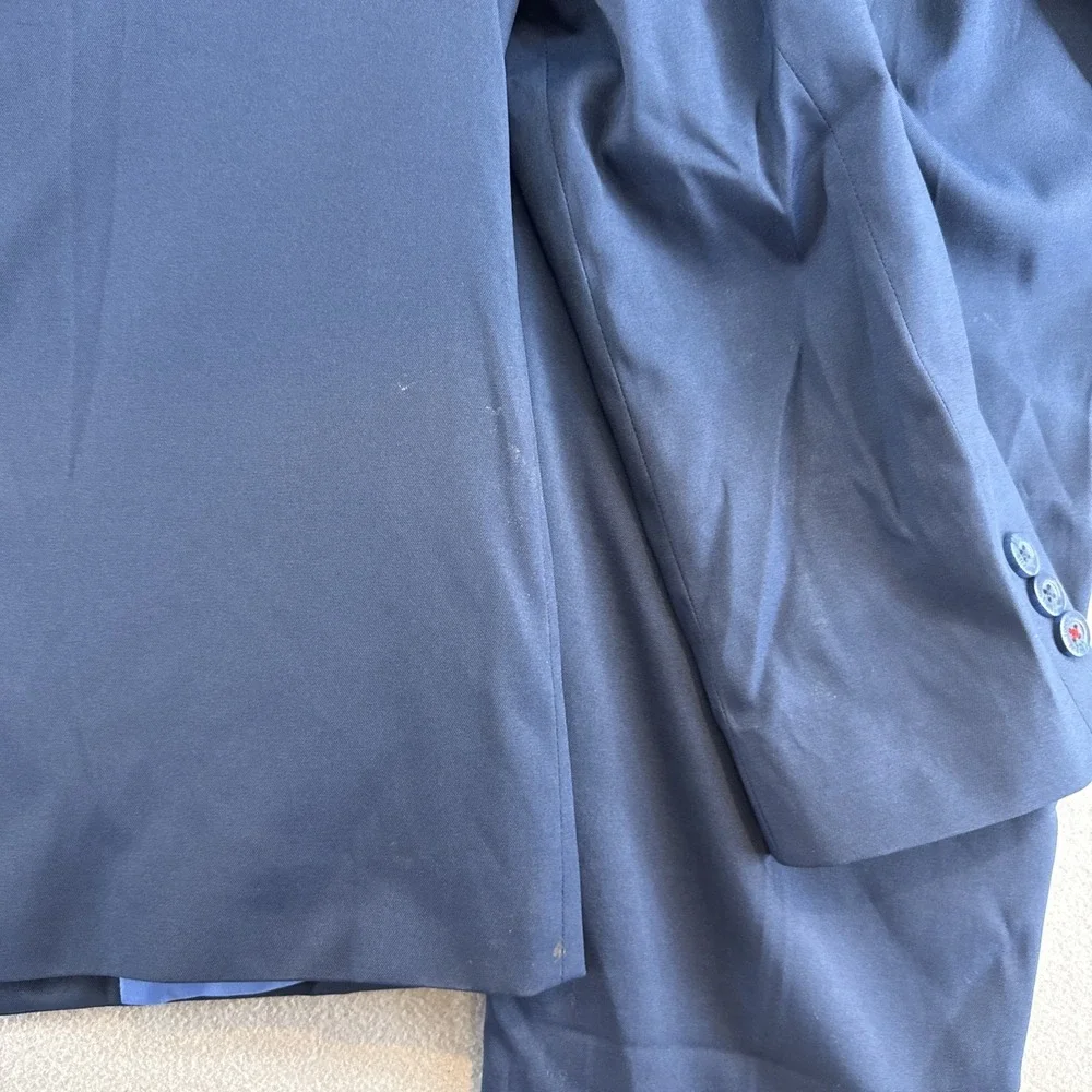 Tommy Hilfiger Boys' 2-Piece Formal Suit Set, Bright Blue, 12 Husky